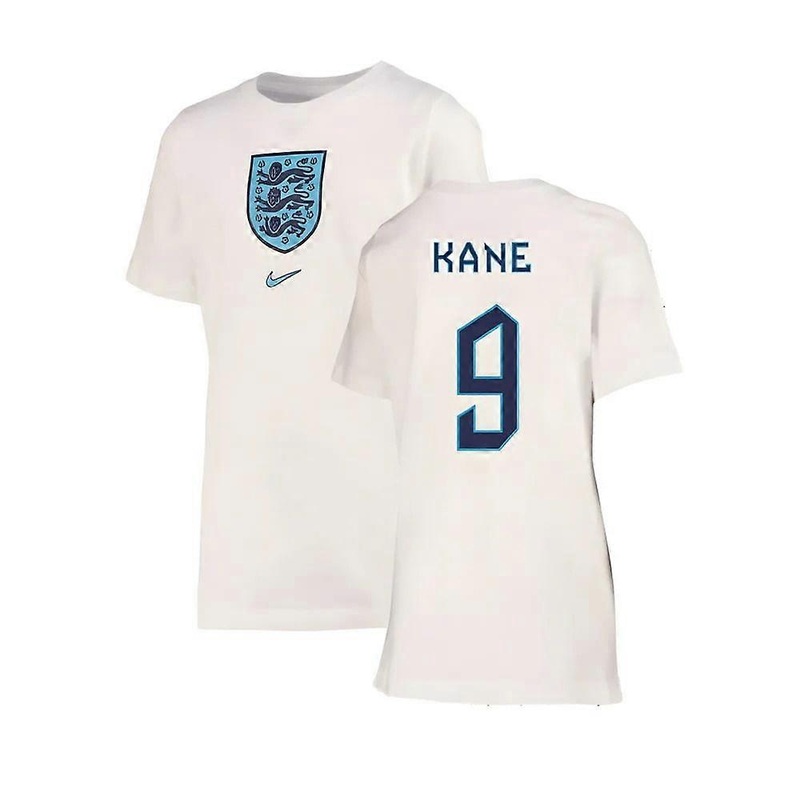 2022-2023 England Crest Tee (White) – Kids (Kane 9)