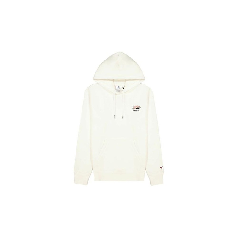 Champion Wmns City Snack Organic Cotton Blend Hoodie 114694WW006WHT universal all year women
