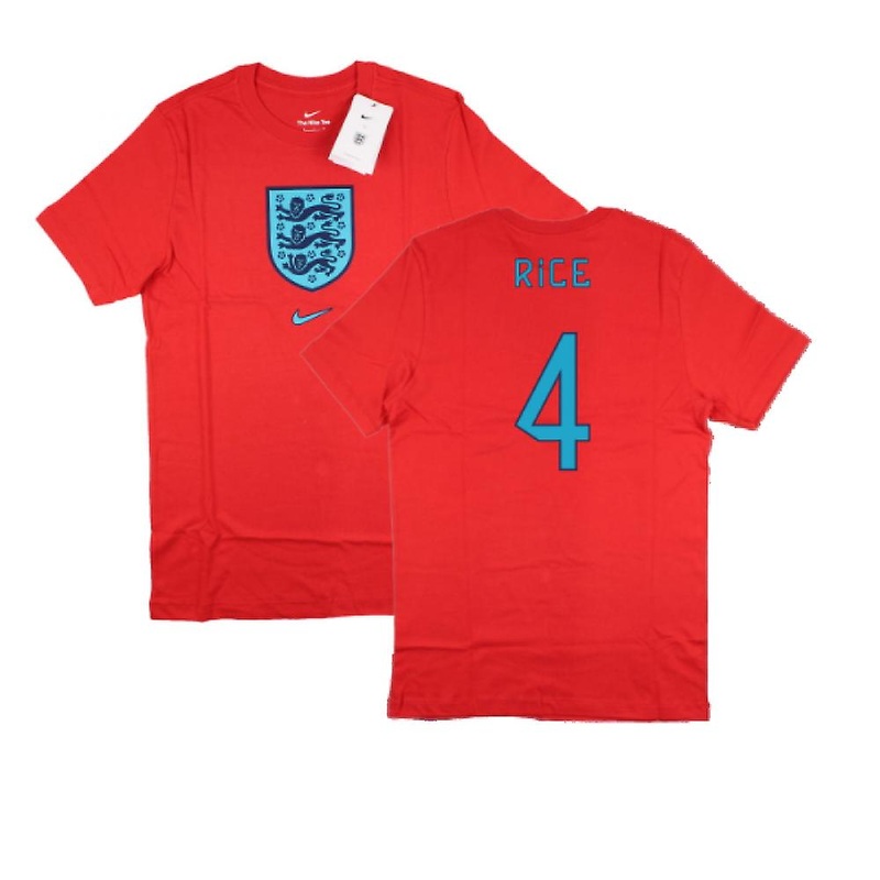 2022-2023 England World Cup Crest Tee (Red) (Rice 4)