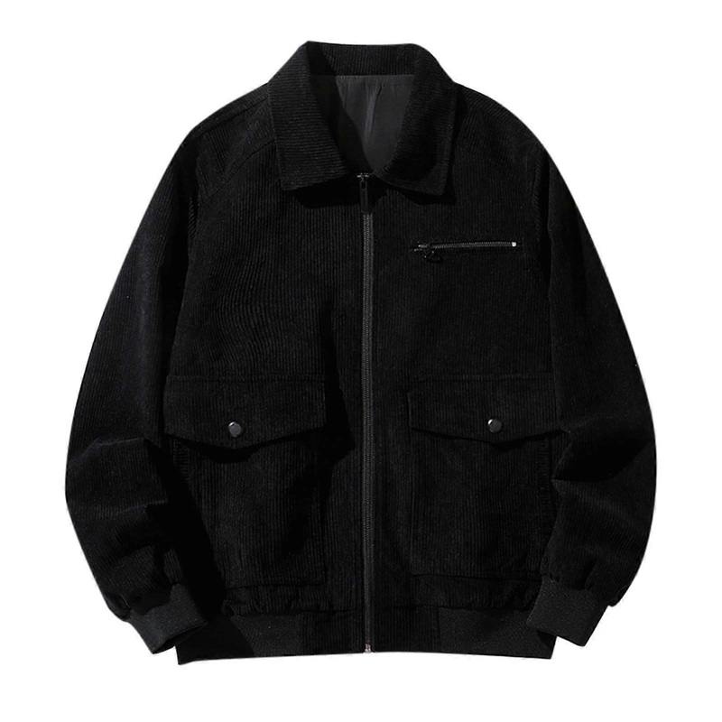 Winter Coat Long Warm Thick Fleece Lining Parka Jacket A3 black 4XL