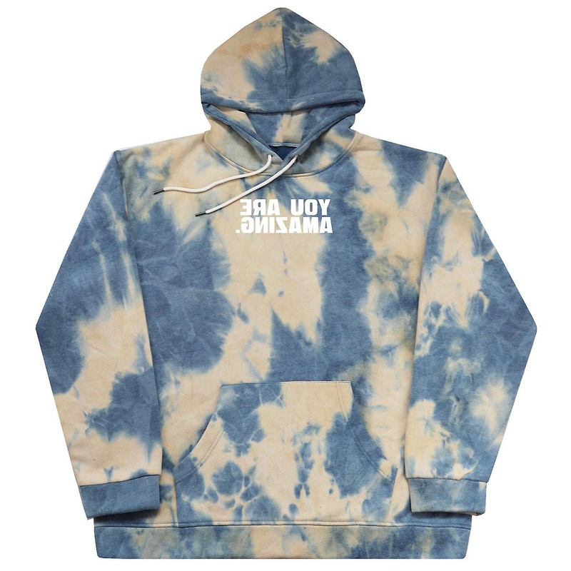 You Are Amazing – Huge Tie Dye Blue Oversized Hoody
