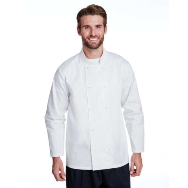 Artisan Collection by Reprime RP665 Unisex Studded Front Long-Sleeve Chefs Coat | Artisan Collection by Reprime RP665