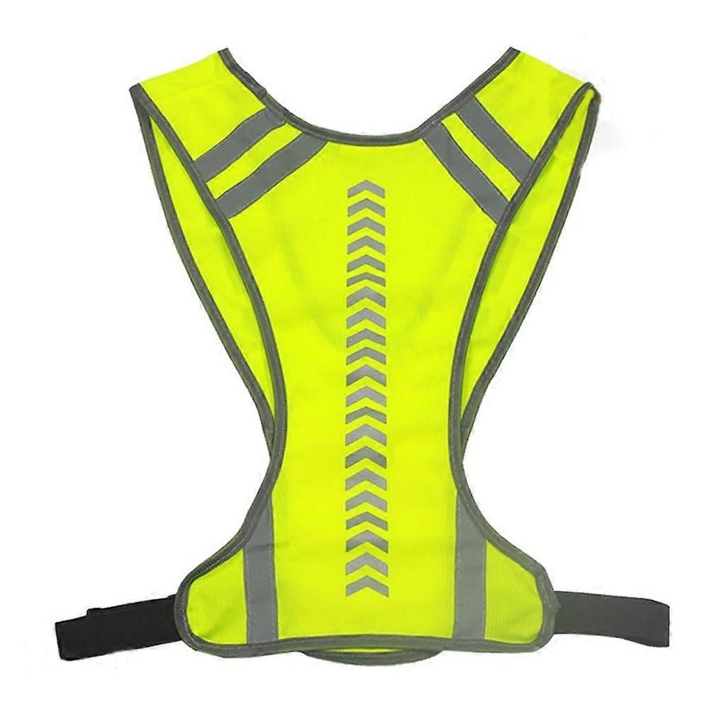Reflective Vest For Night Running And Walking High Visibility Adjustable For Men Women Kids Fluorescent Yellow