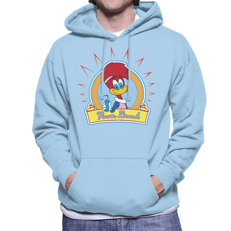 Woody Woodpecker Winnie Woodpecker Power Break Men’s Hooded Sweatshirt