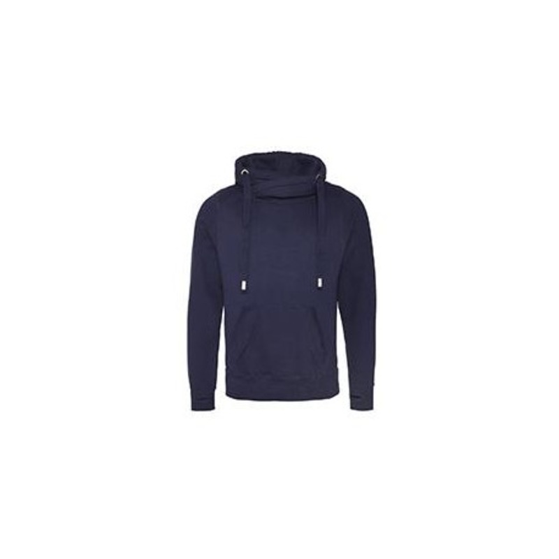Just Hoods By AWDis JHA021 Men’s 80/20 Heavyweight Cross Over Neck Hooded Sweatshirt | AWDis JHA021