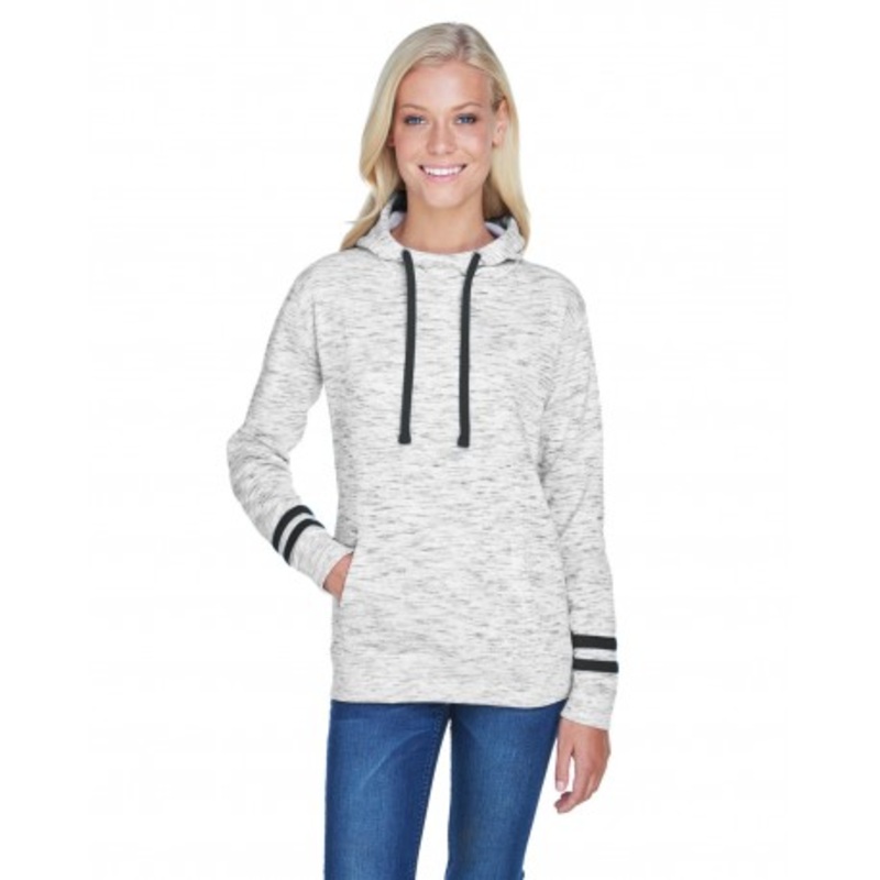 J America JA8674 Ladies’ Melange Scuba Neck Sweatshirt | J. America JA8674