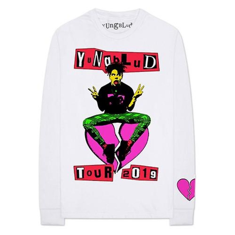 Yungblud Unisex Adult Tour Back & Sleeve Print Cotton Long-Sleeved T-Shirt