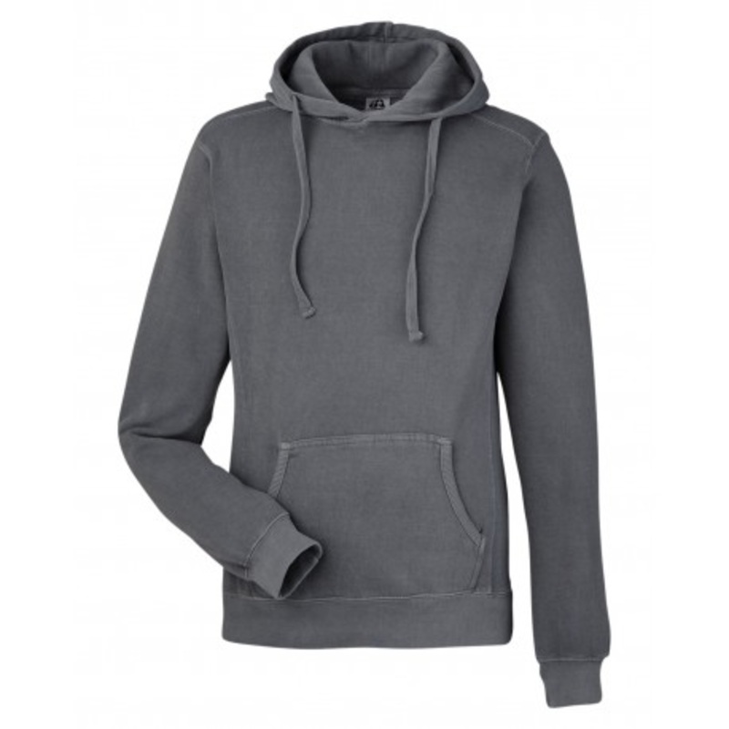 J America 8730JA Unisex Pigment Dyed Fleece Hooded Sweatshirt | J. America 8730JA