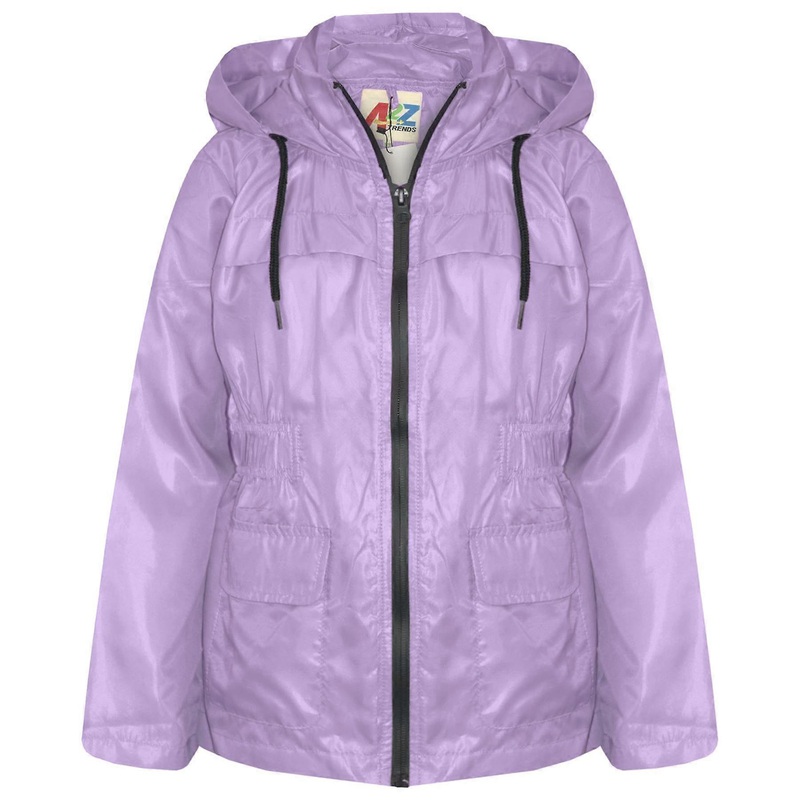 Kids Raincoat Jackets Waterproof Hooded Raincoat Children Age 5-13 Years