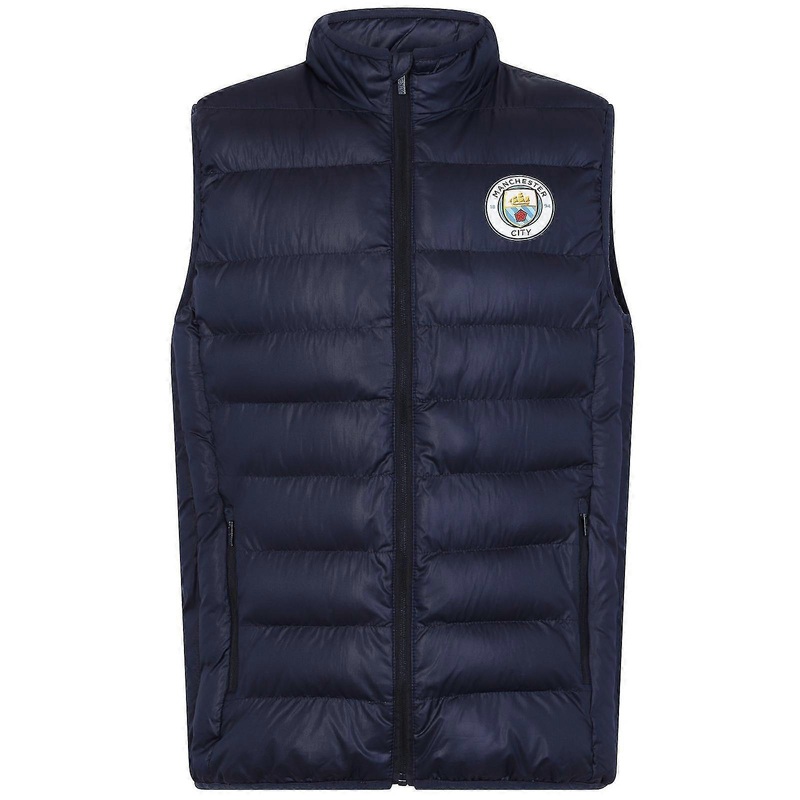 Manchester City Mens Gilet Jacket Body Warmer Padded OFFICIAL Football Gift
