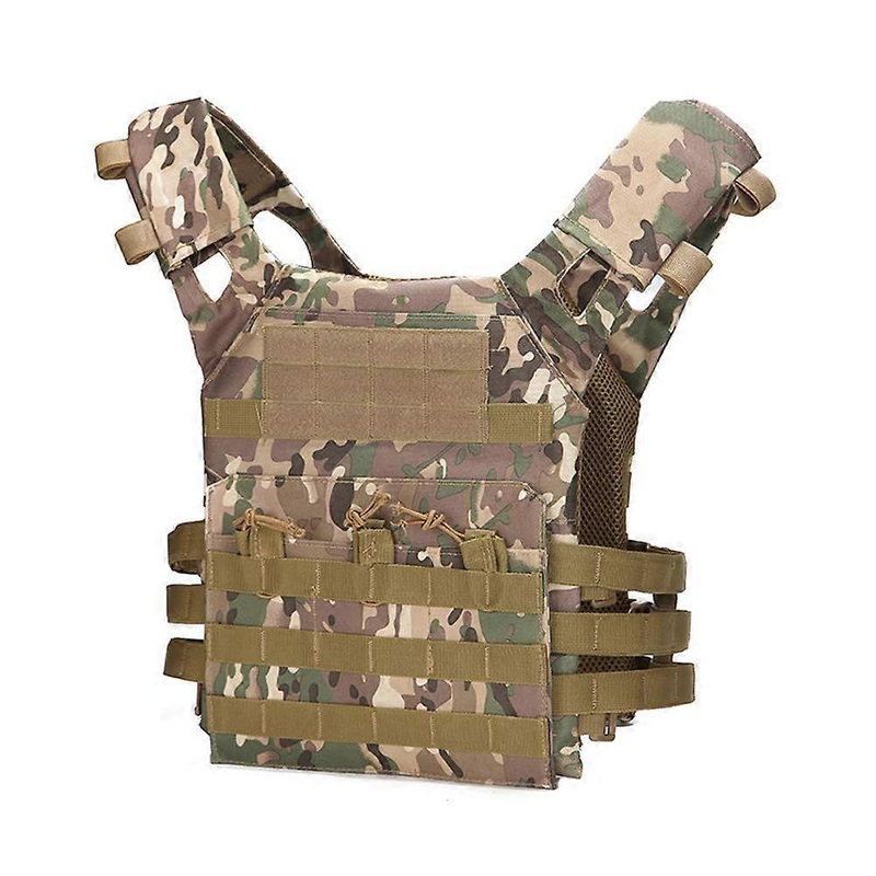Hunting Tactical Vest 800D Molle Plate Carrier Lightweight Protective Vest for Airsoft Paintball Outdoor Activities