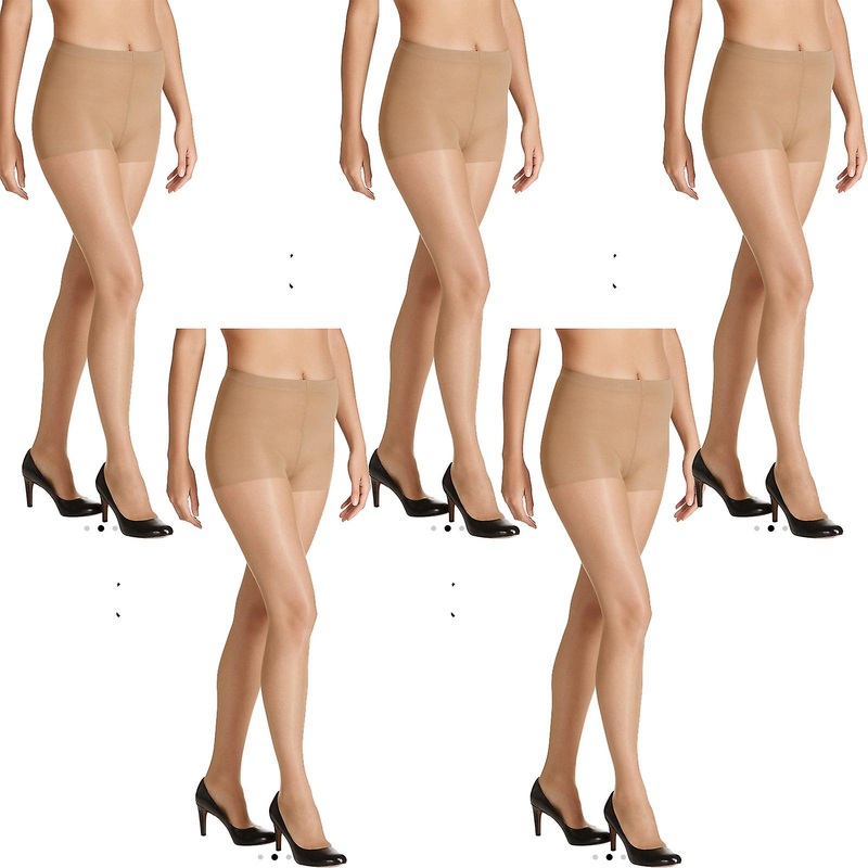 X5 Voodoo Glow Control 8 Denier Stockings Tights Pantyhose Golden Glow H30552