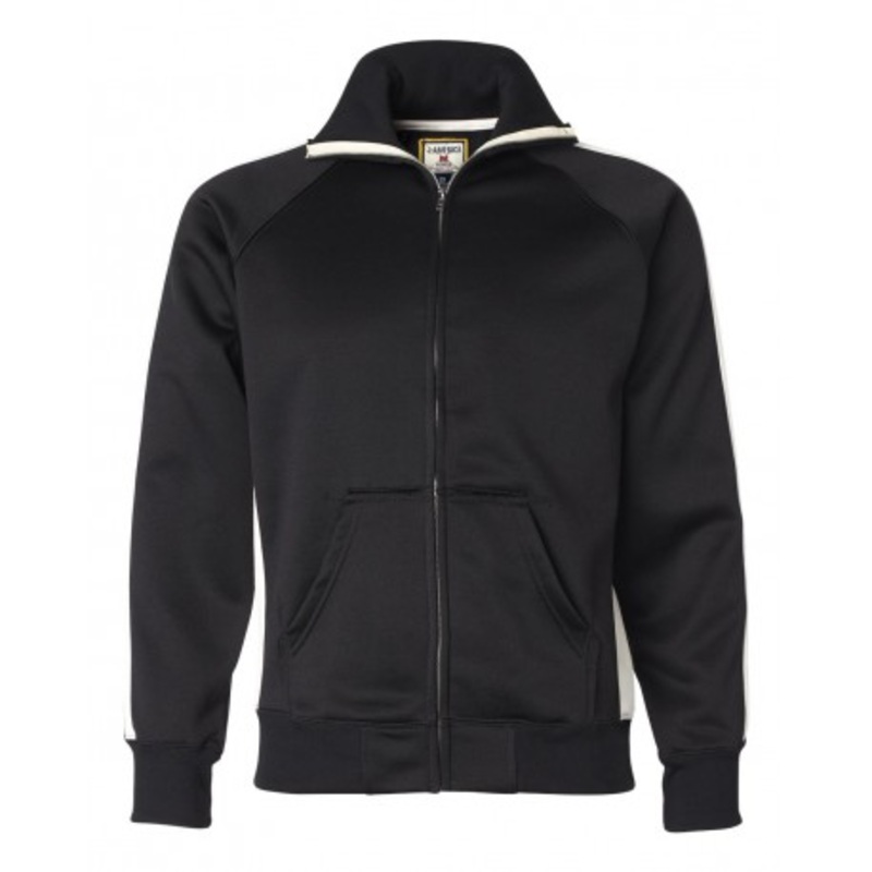 J. America 8858 Vintage Polyester Fleece Track Jacket | J. America 8858