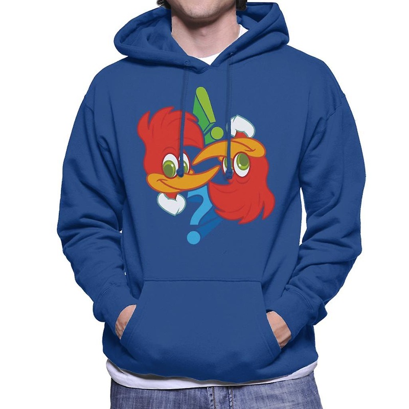 Woody Woodpecker Winnie Question Mark Men’s Hooded Sweatshirt