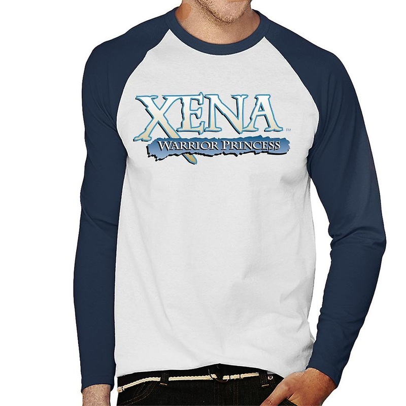 Xena Warrior Princess Blue Logo Men’s Baseball Long Sleeved T-Shirt