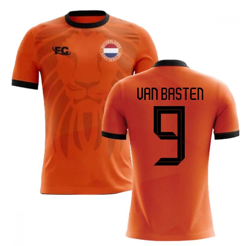 2018-2019 Holland Fans Culture Home Concept Shirt (VAN BASTEN 9) – Adult Long Sleeve