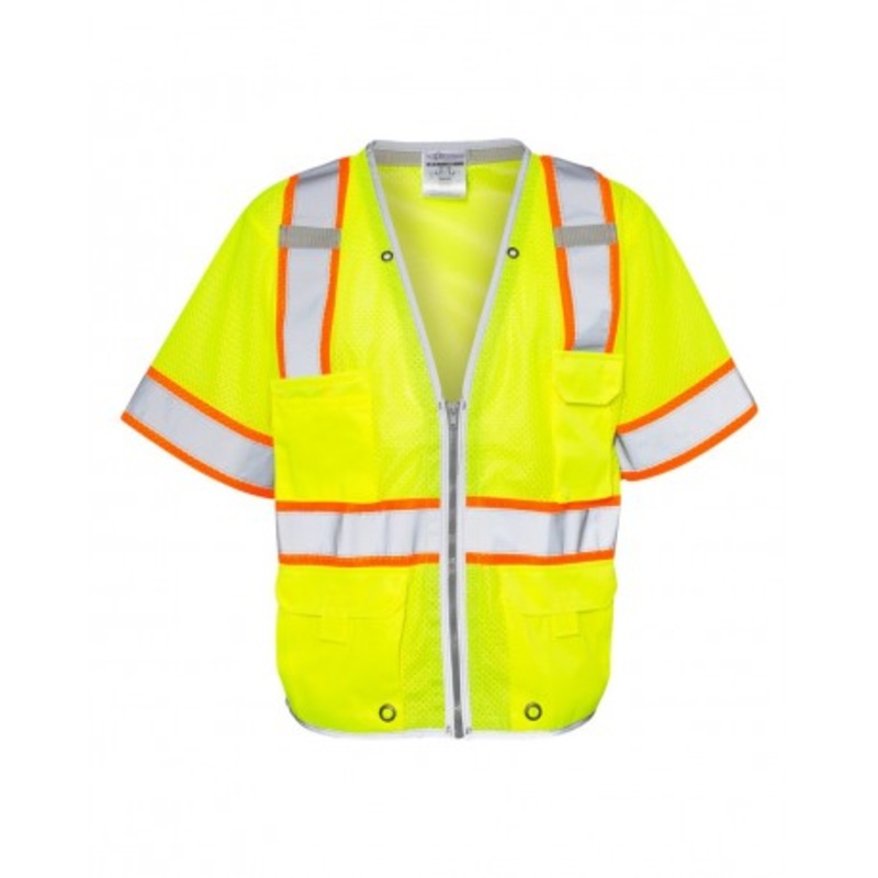 Kishigo 1550-1551 Premium Brilliant Series Heavy Duty Class 3 Vest | Kishigo 1550-1551