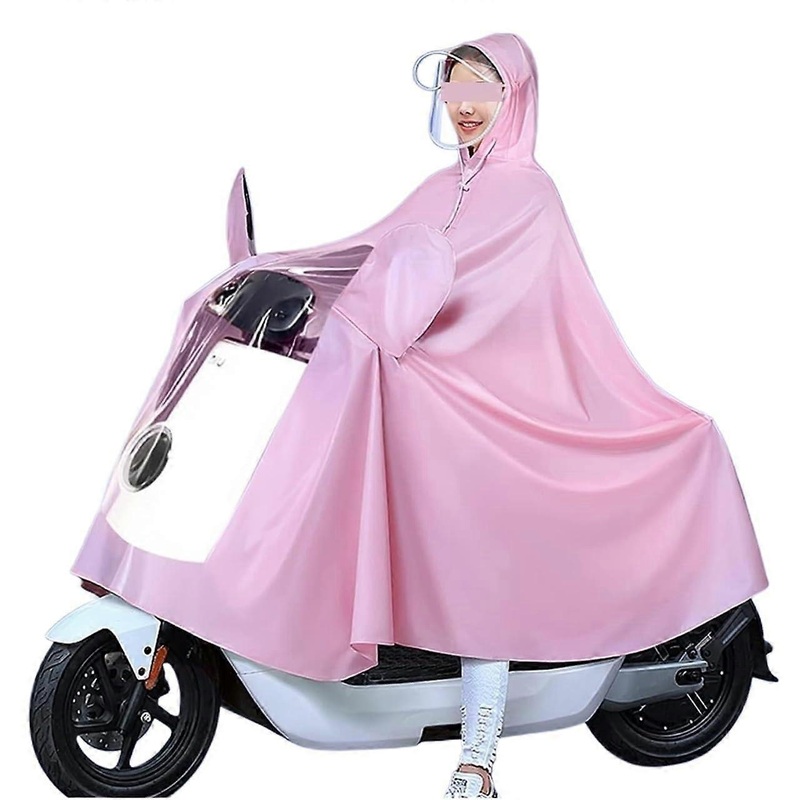 Rain Poncho Cover For Bicycle, E-Bike, Motorcycle, Mobility Scooter – Pink