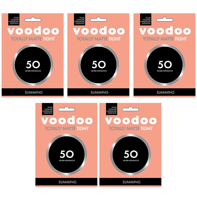 X5 Voodoo Totally Matte Tight 50 Denier Slimming Women Stockings Black Pantyhose Bulk H31316