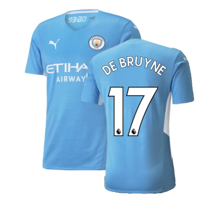 2021-2022 Man City Authentic Home Shirt (DE BRUYNE 17)