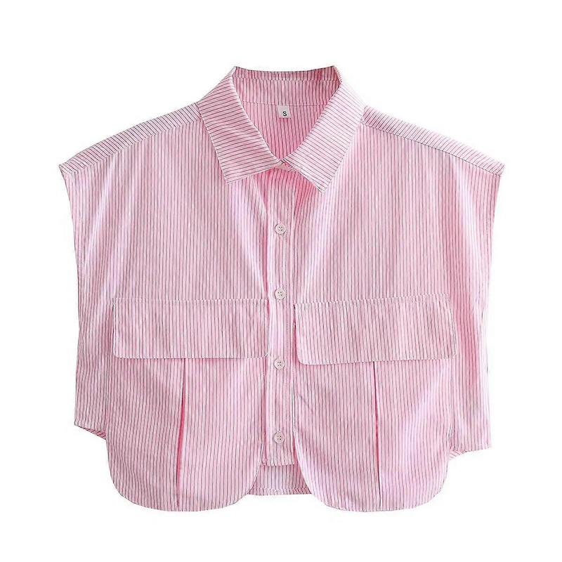 Y2K Women’s Summer Irregular Cardigan Polo Neck Shirt Top in Lightweight Fabric, Stylish Loose Fit, Casual Colors