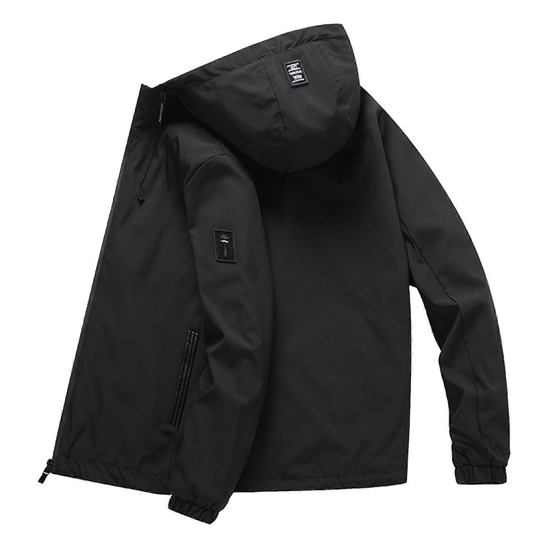 Transition Jacket Men’s Waterproof Windproof Winter Jacket Warm Windbreaker Black L