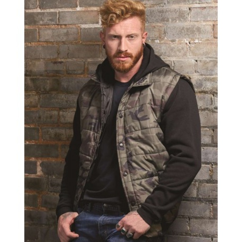 Burnside 8701 Nylon Vest with Fleece Sleeves | Burnside 8701