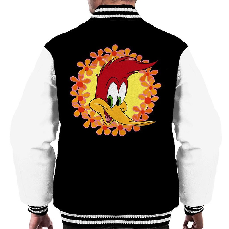 Woody Woodpecker Floral Border Men’s Varsity Jacket