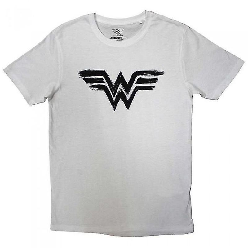 Wonder Woman Unisex Adult Paint Logo T-Shirt