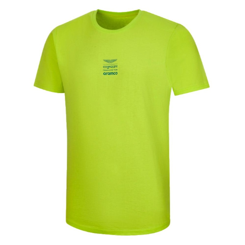 2023 Aston Martin Lifestyle Logo Tee Mens – Lime
