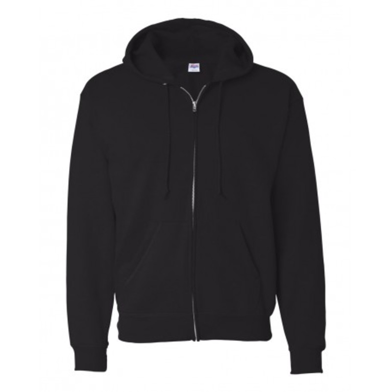 Hanes P180 Ecosmart Full-Zip Hooded Sweatshirt | Hanes P180