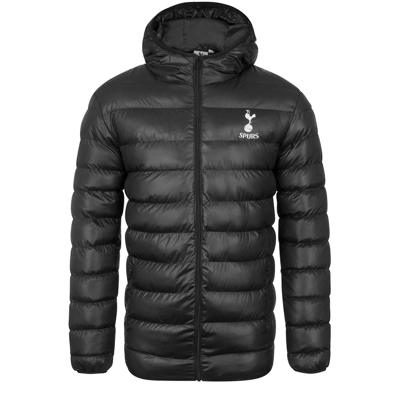 Tottenham Hotspur Mens Jacket Hooded Winter Quilted OFFICIAL Football Gift