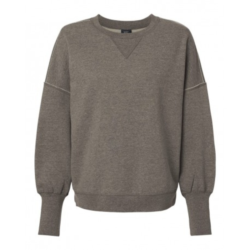 MV Sport W22712 Women’s Sueded Fleece Crewneck Sweatshirt | MV Sport W22712