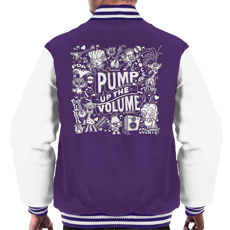 Trolls World Tour Pump Up The Volume Men’s Varsity Jacket